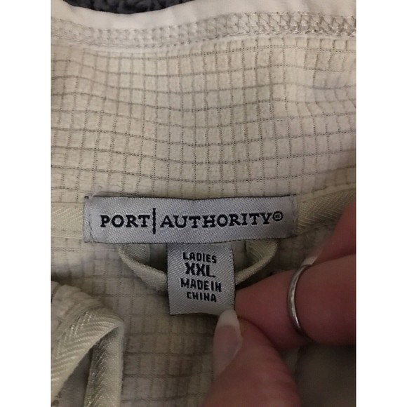 Port Authority Oshkosh Embroidered Fall Jacket Ladies Core Soft Shell 2XL Cream - Picture 4 of 8